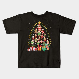 Gingerbread Man Cookie Christmas Tree Xmas Gifts Kids T-Shirt